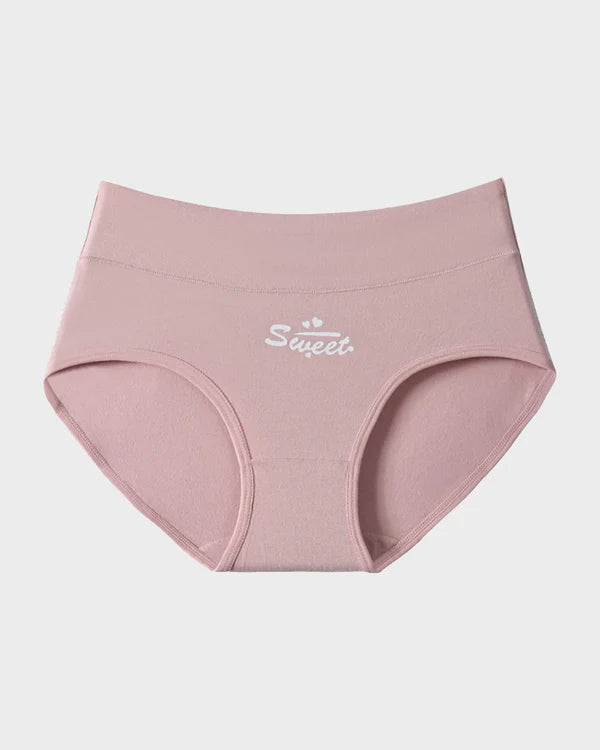 🌸LAST DAY 50% OFF🌸Soft Cotton Heart Print High-Waist Panties (6 Pack)
