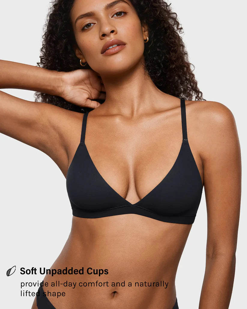 ✨LAST DAY BUY 1 GET 1 FREE🎁Friendly SeamlessDeep V Triangle Bralette Bra