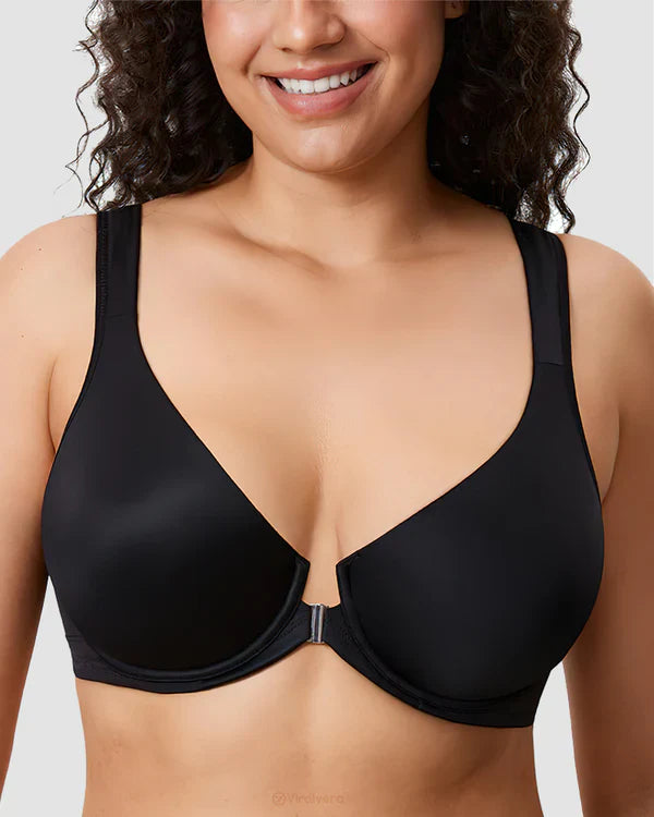 Women's Front Closure Bras Plus Size Underwire Unlined Back