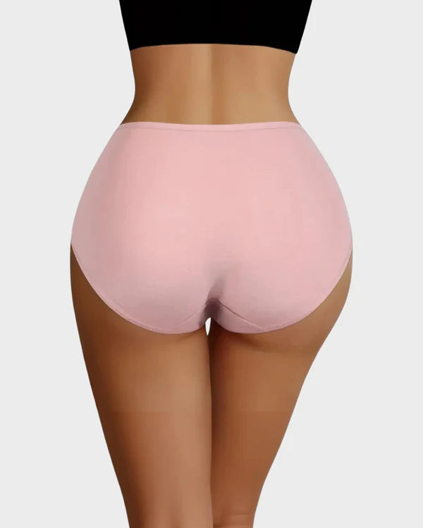 🌸LAST DAY 50% OFF🌸Soft Cotton Heart Print High-Waist Panties (6 Pack)