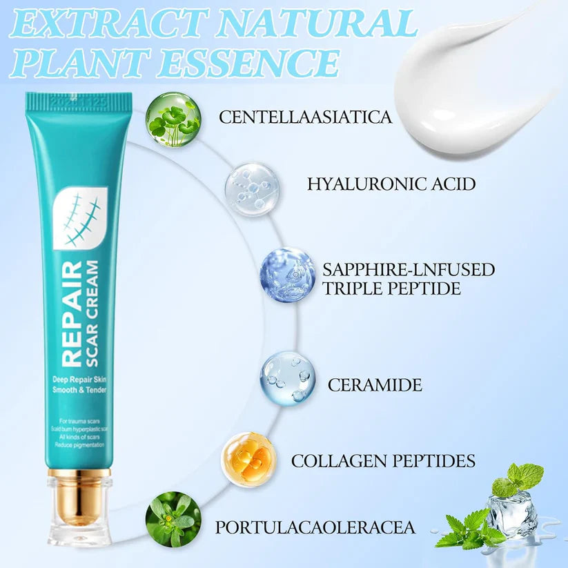 Skin Smoothing Scar Cream, Lighten & Repair All Scars🧴