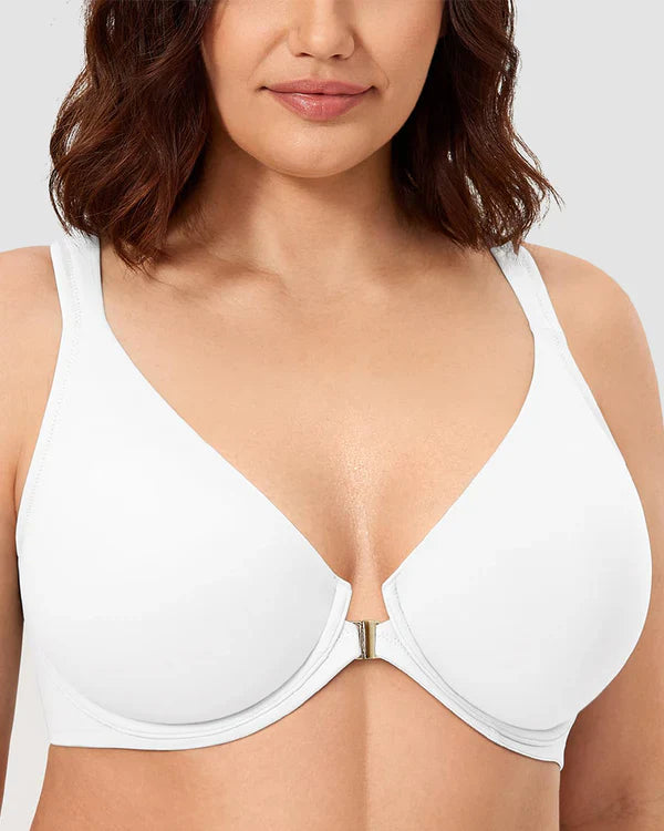 Women's Front Closure Bras Plus Size Underwire Unlined Back